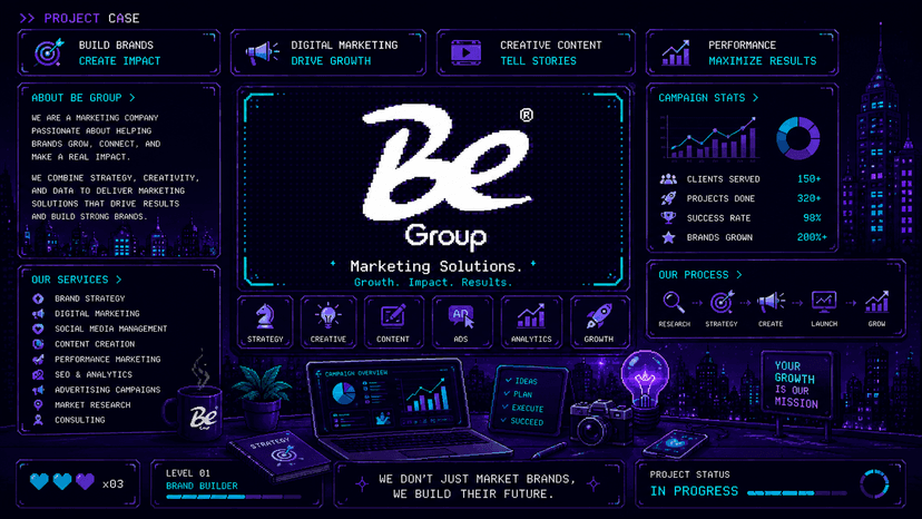 Be Group brand content